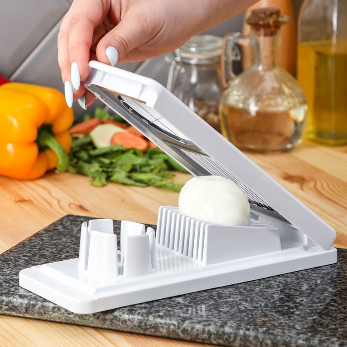 Яйцерезка Magistro Vegan pro, 2 режима, 21×8,5×5 см, цвет белый Яйцерезка Magistro Vegan pro, 2 режима, 21×8,5×5 см, цвет белый