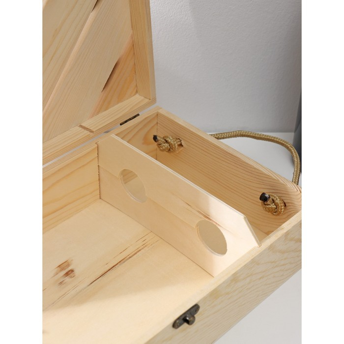 Ящик для хранения вина Доляна «Мускаде», 35×20 см, на 2 бутылки Ящик для хранения вина Доляна «Мускаде», 35×20 см, на 2 бутылки