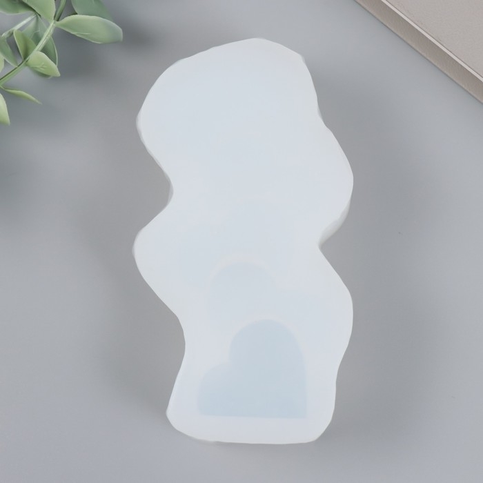 Молд силикон Молд силикон "Столбик из сердечек" 3,4х4,5х12,5 см