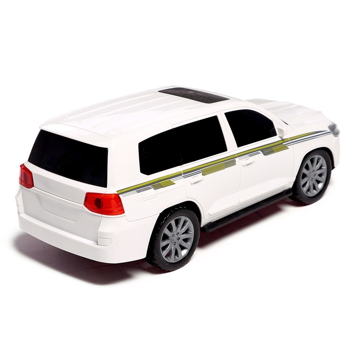 Джип радиоуправляемый «Крузер», 1:14, работает от аккумулятора, цвет белый Джип радиоуправляемый «Крузер», 1:14, работает от аккумулятора, цвет белый