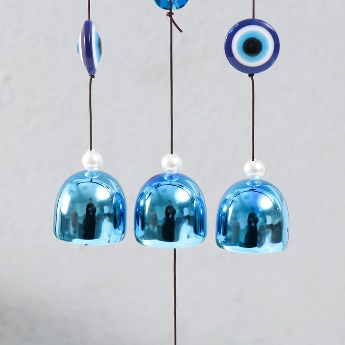 Музыка ветра металл, дерево Музыка ветра металл, дерево "Абхая мудра" 3 колокольчика h=34 см