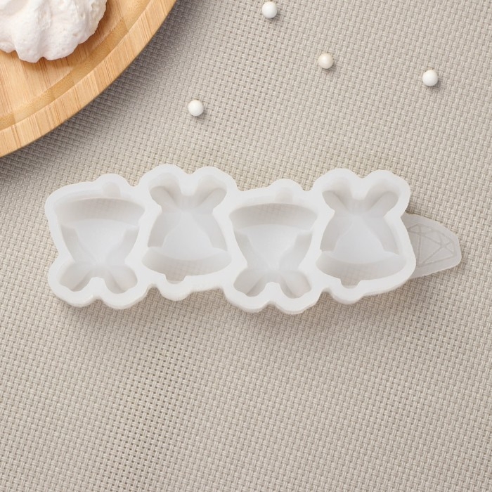 Силиконовый молд «Колокольчики», цвет прозрачный Силиконовый молд «Колокольчики», цвет прозрачный