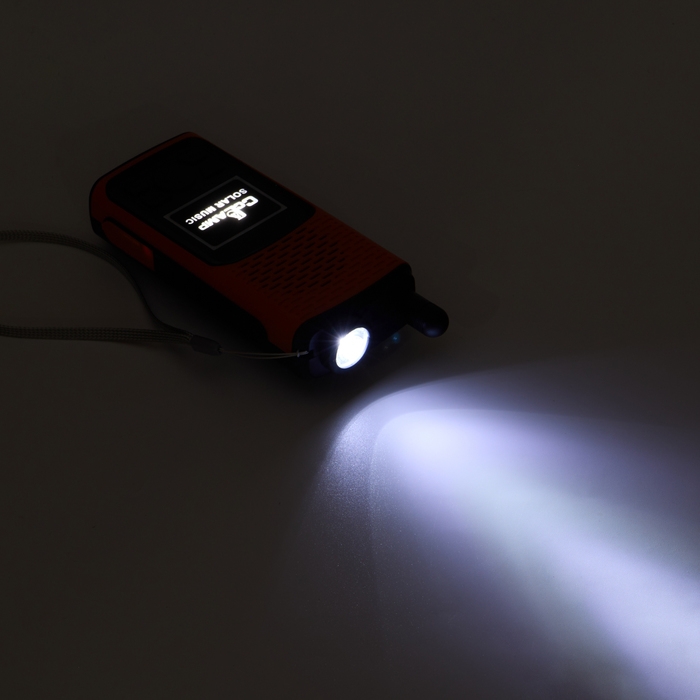 Фонарь аккумуляторный, 1500 мАч, радио, колонка, с солнечной батареей, оранжевый Фонарь аккумуляторный, 1500 мАч, радио, колонка, с солнечной батареей, оранжевый