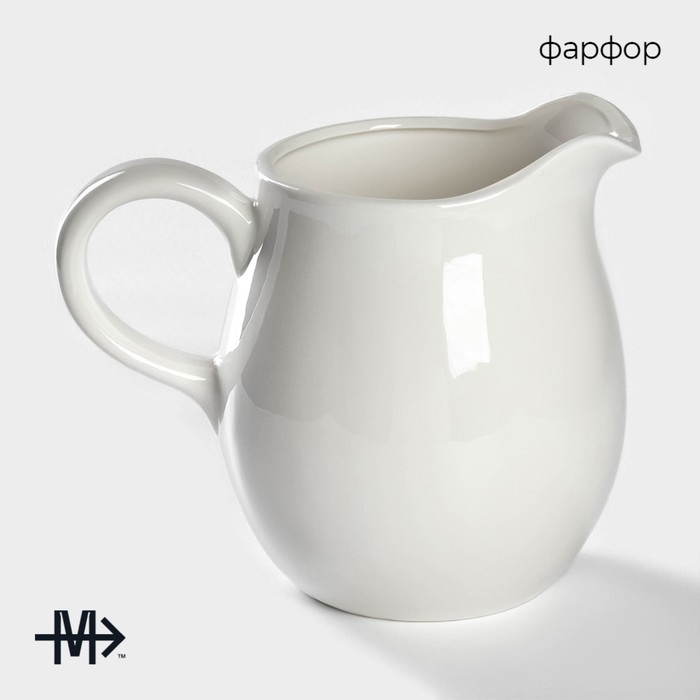 Кувшин для воды фарфоровый Magistro «Бланш», 1 л, 13×15 см, цвет белый Кувшин для воды фарфоровый Magistro «Бланш», 1 л, 13×15 см, цвет белый