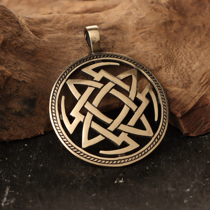 Подвеска "Квадрат сварога - звезда Руси", литая