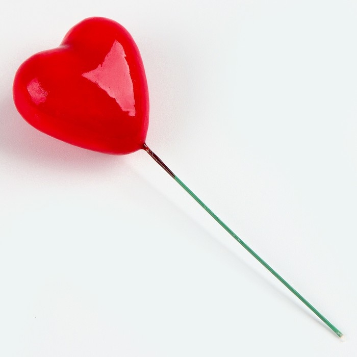 Набор топперов на проволоке «Сердце», набор 10 шт., размер 1 шт. — 4 × 2,5 × 10 см Набор топперов на проволоке «Сердце», набор 10 шт., размер 1 шт. — 4 × 2,5 × 10 см