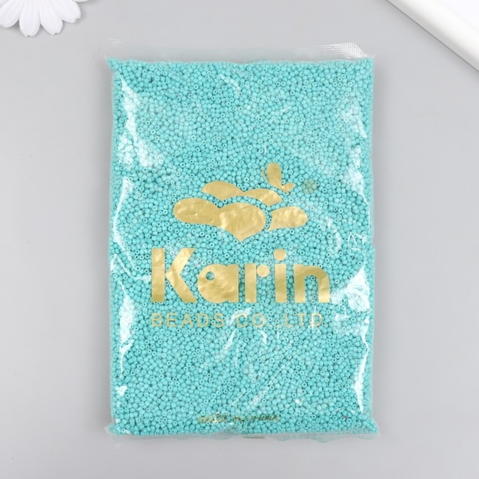 Бисер стекло 12/0  Бисер стекло 12/0 "Бирюзовый" яркий 450 гр