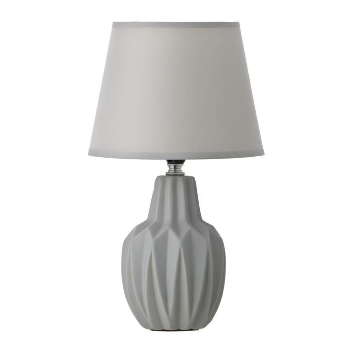 Лампа настольная 21197/1 E14 40Вт серый 22х22х35 см RISALUX