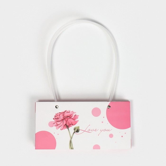 Пакет влагостойкий для цветов Love you, 24 х 12 х 12 см Пакет влагостойкий для цветов Love you, 24 х 12 х 12 см
