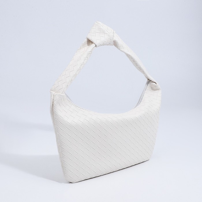 Сумка-багет на молнии, цвет белый Сумка-багет на молнии, цвет белый