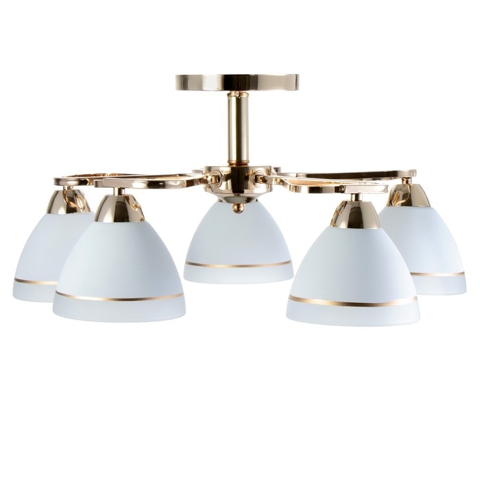 Люстра Люстра "Флёр" 5хЕ27 40Вт золото 57х57х25 см BayerLux