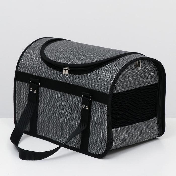 Сумка - переноска для животных, с люком, 46 х 28,5 х 29 см, микс цветов Сумка - переноска для животных, с люком, 46 х 28,5 х 29 см, микс цветов