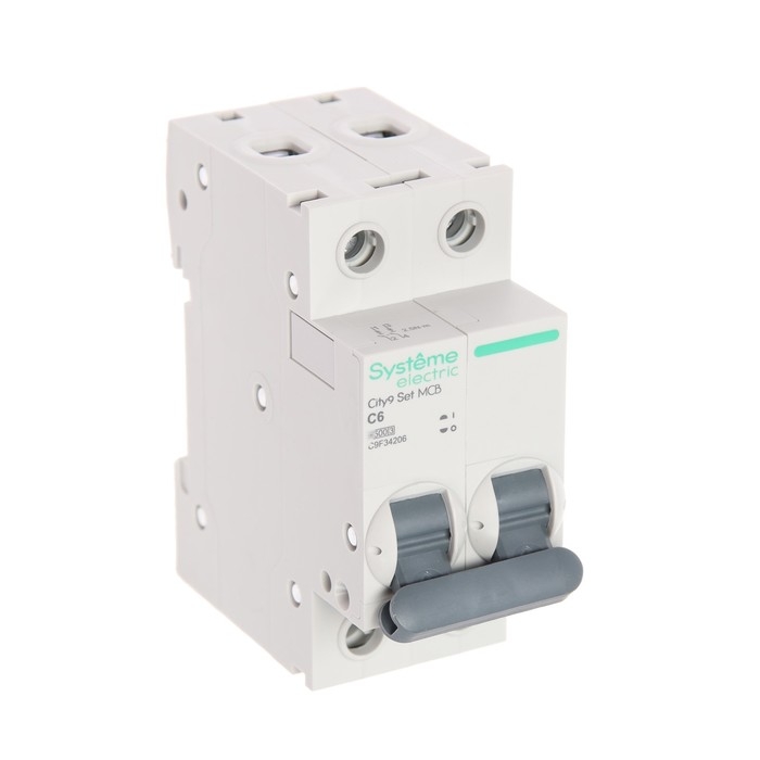 Автоматический выключатель SE City9 Set, С, 6 А, 2P, 4.5 kA, 230 В Автоматический выключатель SE City9 Set, С, 6 А, 2P, 4.5 kA, 230 В