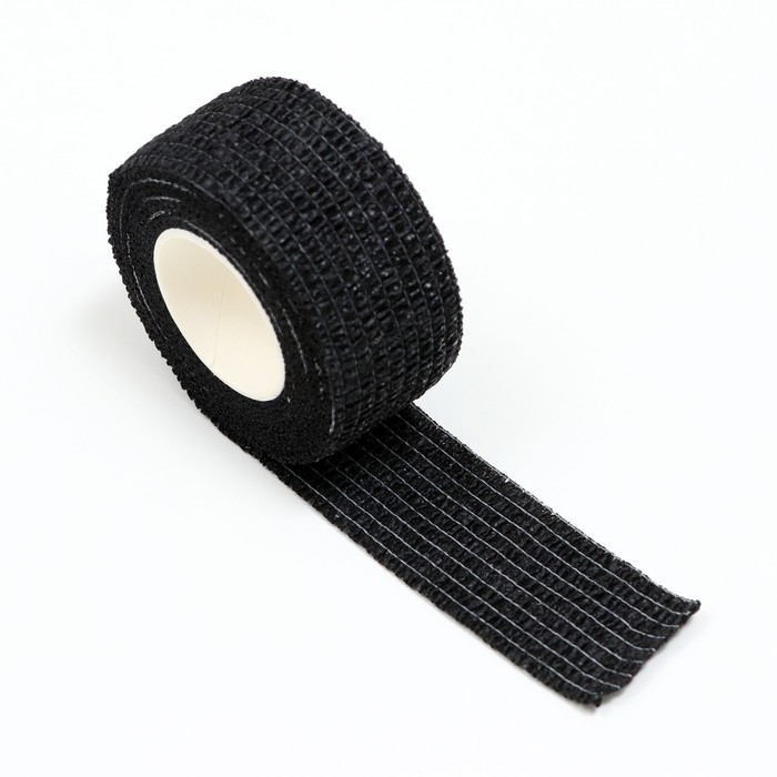 Бинт самофиксирующийся с горькой пропиткой, 2,5 см, макс. растяжимость 4,5 м, черный Бинт самофиксирующийся с горькой пропиткой, 2,5 см, макс. растяжимость 4,5 м, черный