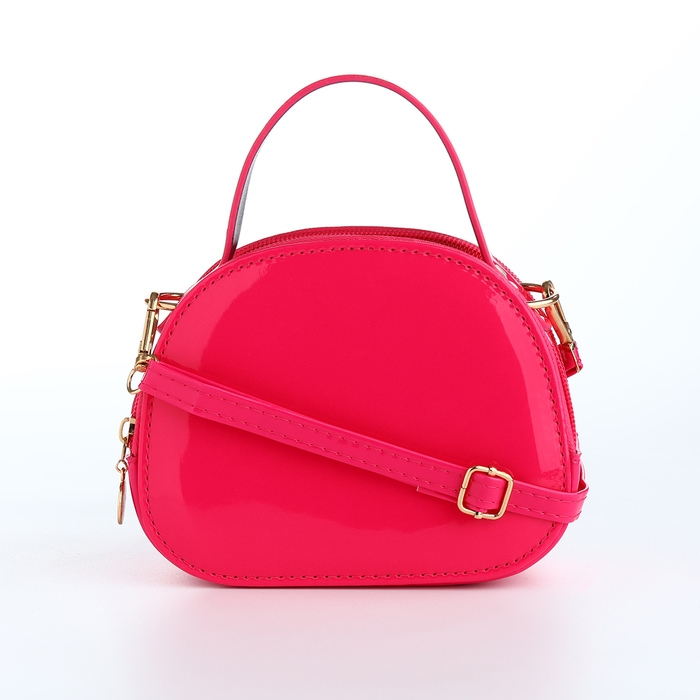 Сумка детская для девочки на молнии «Выбражулька», цвет малиновый