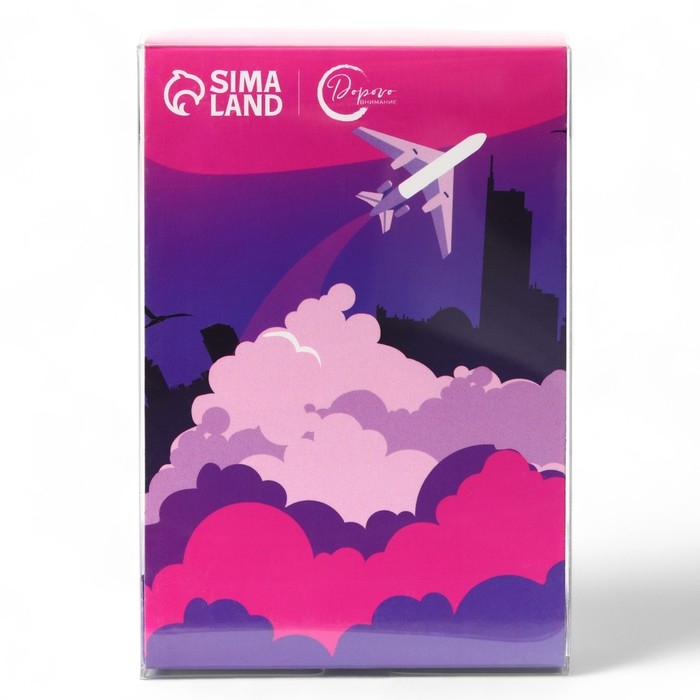 Стакан керамический с силиконовой крышкой &laquo;Самолёт&raquo;, 300 мл, цвет розовый