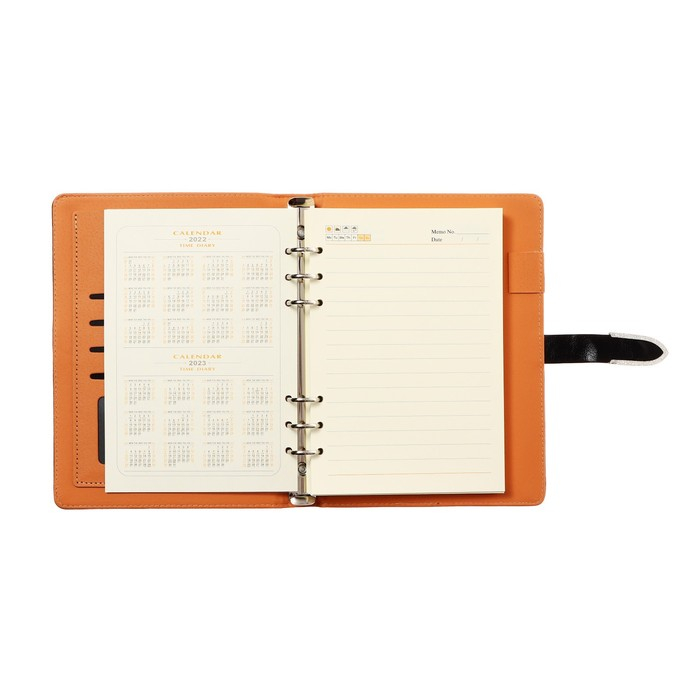 Органайзер на кольцах А5, 90 листов в линейку, с хлястиком, МИКС Органайзер на кольцах А5, 90 листов в линейку, с хлястиком, МИКС