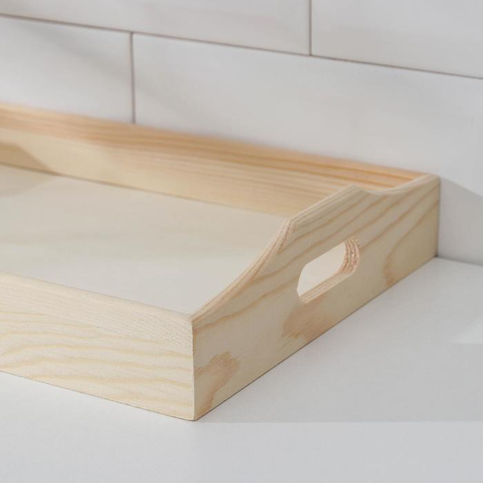 Поднос для завтрака Доляна Woodie, 35×23 см, сосна Поднос для завтрака Доляна Woodie, 35×23 см, сосна