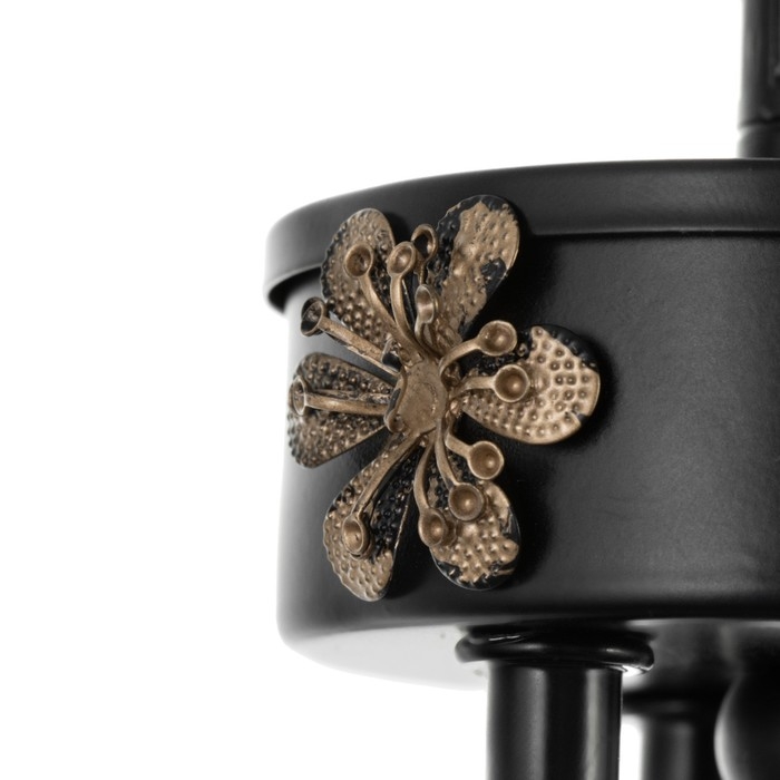 Люстра Люстра "Ариэль" 3xE14 40Вт черно-золотой 58х58х40,5-100 см BayerLux