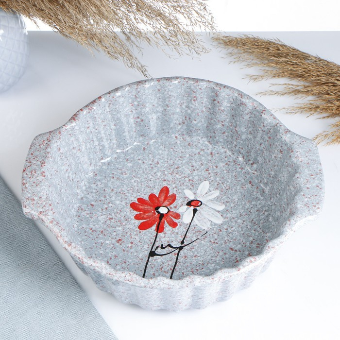 Емкость для запекания  Емкость для запекания "Волна круглая" 2л / 25х8,5см, дуэт