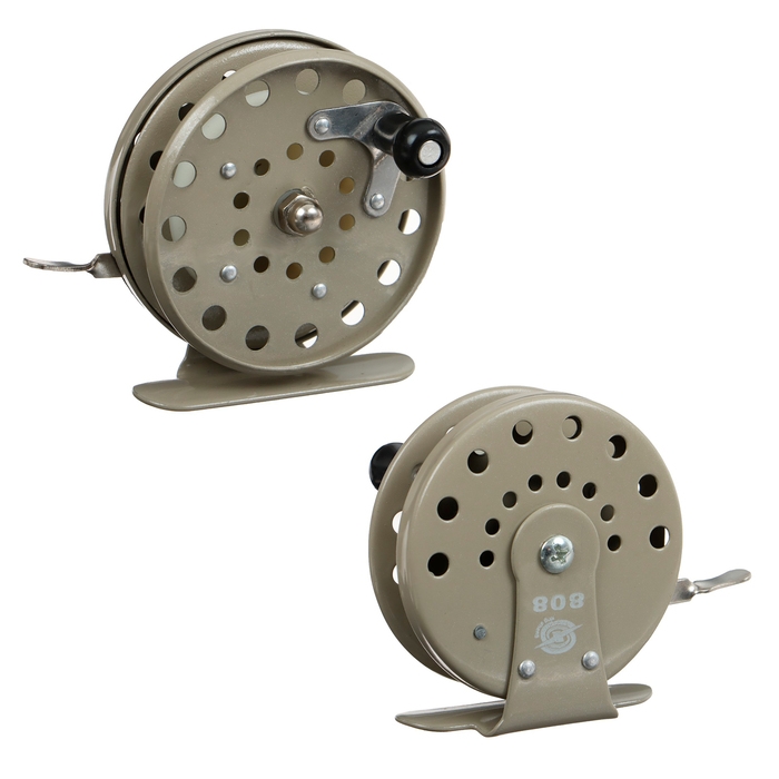 Катушка инерционная, металл, диаметр 6.5 см, цвет серый, 808 Катушка инерционная, металл, диаметр 6.5 см, цвет серый, 808