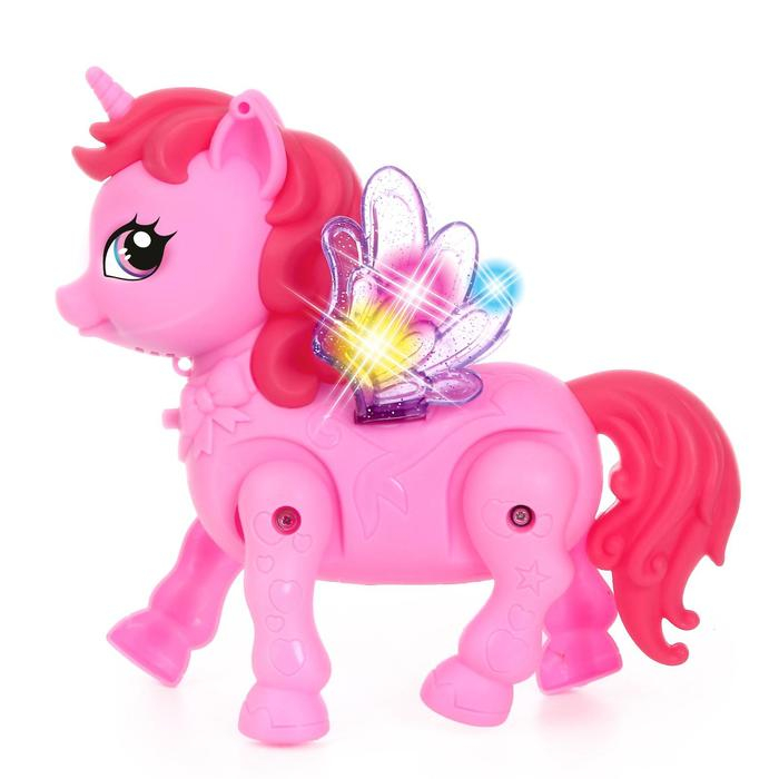 Музыкальная игрушка «Радужная пони», ходит, свет, звук Музыкальная игрушка «Радужная пони», ходит, свет, звук