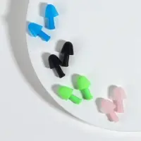 Беруши, 2.5×1 см, в футляре, фасовка 10 шт., силиконовые, МИКС