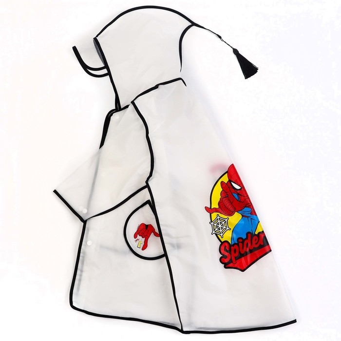 Дождевик детский, размер L, 110-120 см , Человек-паук Дождевик детский, размер L, 110-120 см , Человек-паук