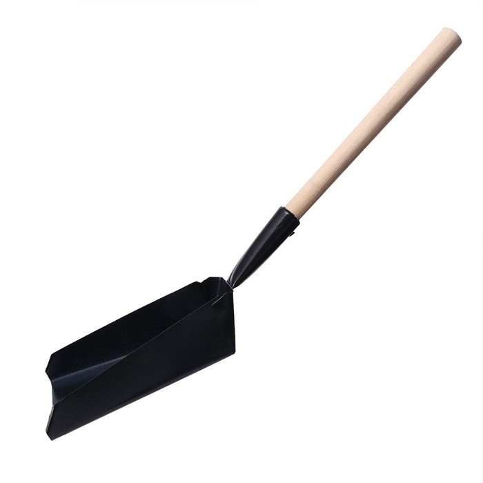 Совок хозяйственный, 17 × 17 × 6 см, металл, деревянный черенок 35 см, МИКС Совок хозяйственный, 17 × 17 × 6 см, металл, деревянный черенок 35 см, МИКС