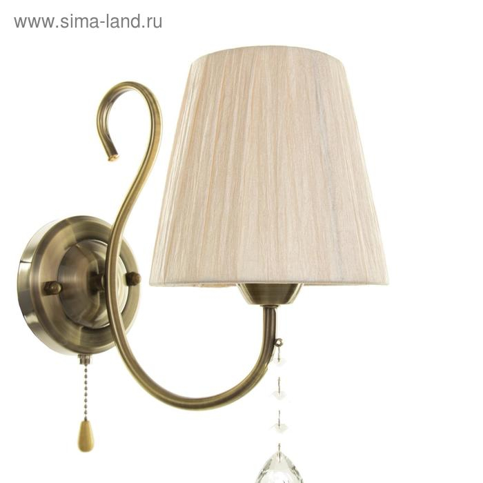 Бра "Доротея" 1х40Вт E14 бронза 20х15х30 см.