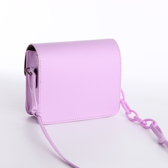Сумка женская-мессенджер, цвет cиреневый 17х14х6 см Сумка женская-мессенджер, цвет cиреневый 17х14х6 см