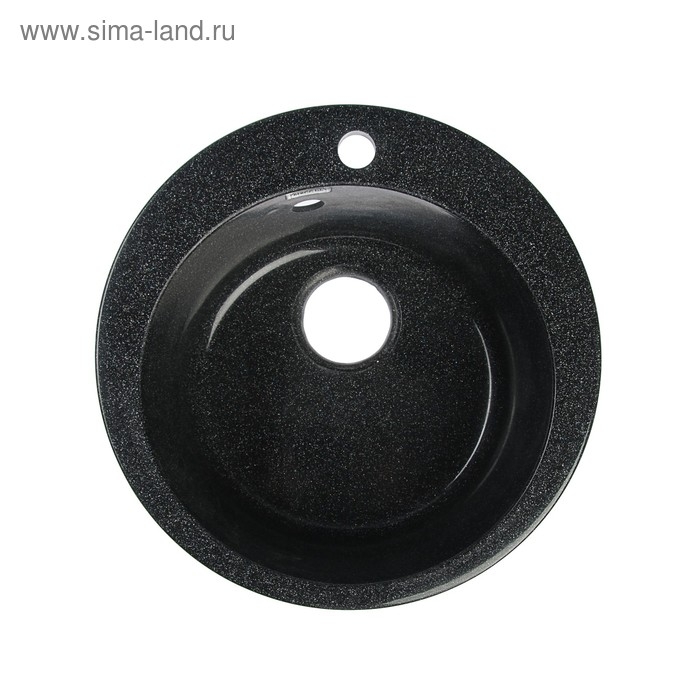 Мойка кухонная из камня MARRBAXX Виктори Z30Q4, d=475 мм, глубина 18 см, глянцевая, черная Мойка кухонная из камня MARRBAXX Виктори Z30Q4, d=475 мм, глубина 18 см, глянцевая, черная