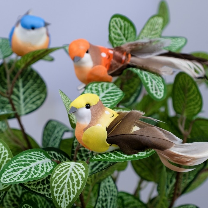 Декор на прищепке Декор на прищепке "Птица", микс, 12 х 4 х 4 см