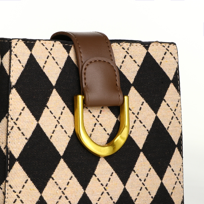 Кросс-боди на молнии, длинный ремень, цвет бежевый/коричневый Кросс-боди на молнии, длинный ремень, цвет бежевый/коричневый