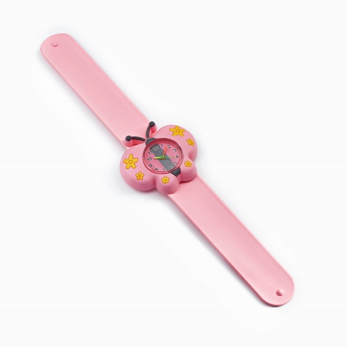 Часы наручные детские Часы наручные детские "Бабочка", ремешок силикон, LR41 (AG3)