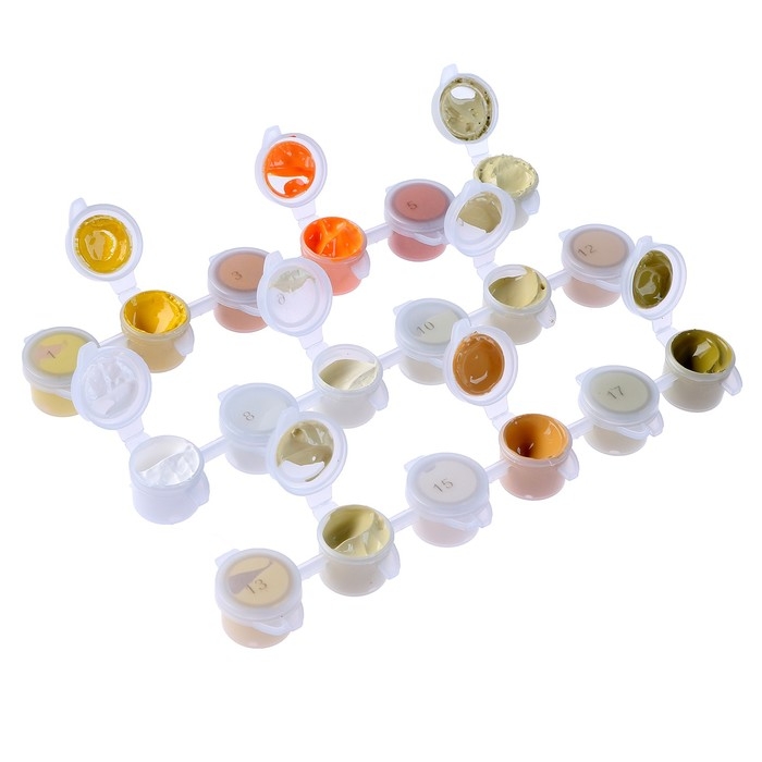 Набор акриловых красок «Яркость солнца», 18 цветов Набор акриловых красок «Яркость солнца», 18 цветов