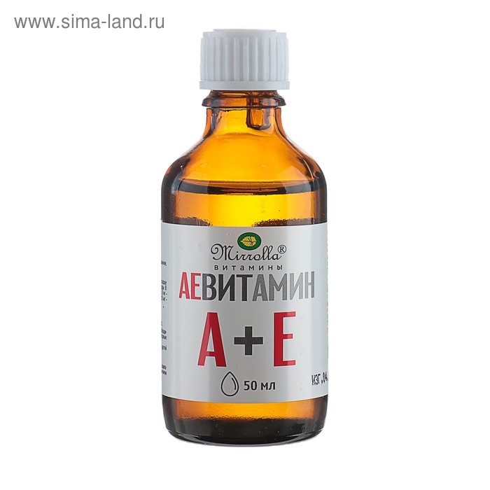 Пищевая добавка Mirrolla «АЕ ВИТамин» с природными витаминами, 50 мл Пищевая добавка Mirrolla «АЕ ВИТамин» с природными витаминами, 50 мл