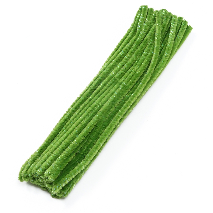 Проволока синельная набор 50 шт., зелёного цвета, 30 см Проволока синельная набор 50 шт., зелёного цвета, 30 см