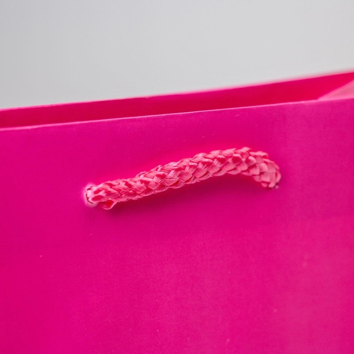 Пакет подарочный ламинированный, упаковка, «Фуксия», MS 18 х 23 х 8 см