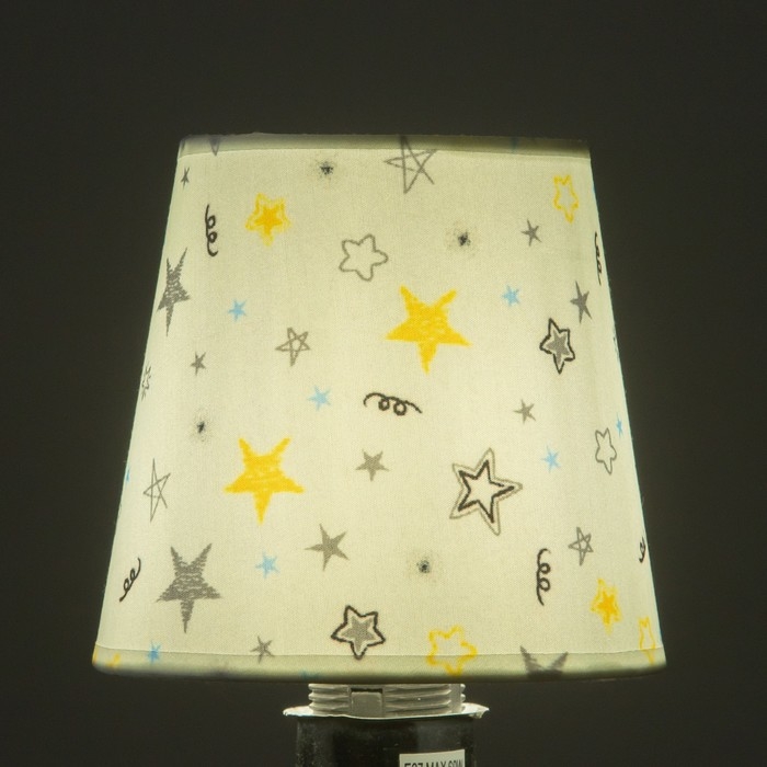 Абажур универсальный "Звезды"  прищепка 14х14х13см