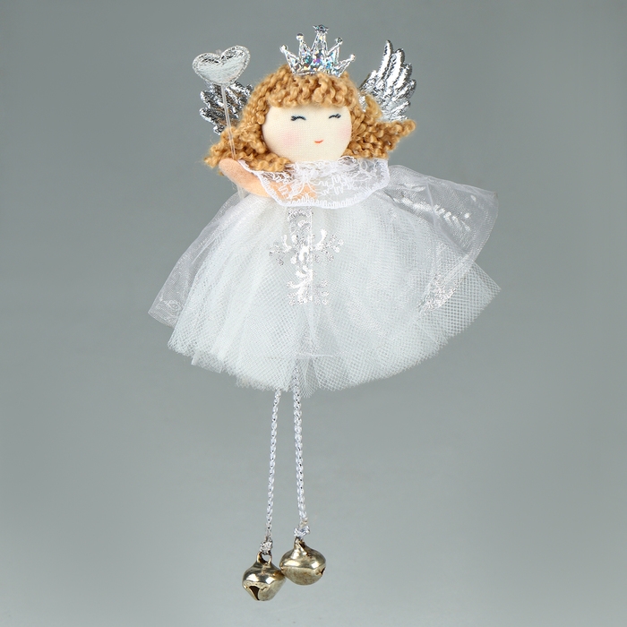 Новый год! Ёлочное украшение кукла «Фея с короной» Новый год! Ёлочное украшение кукла «Фея с короной»