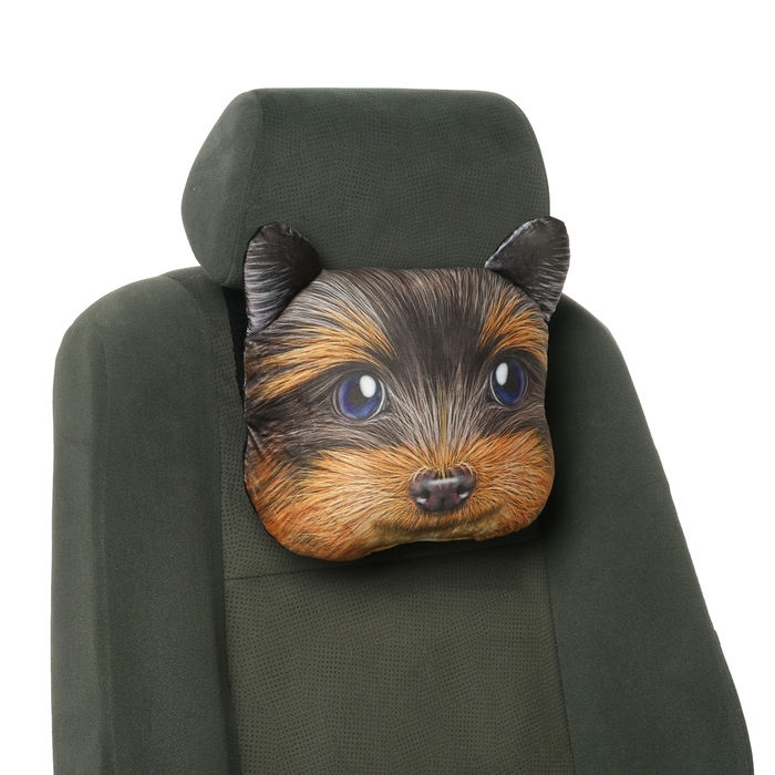 Подушка на подголовник МАТЕХ ANIMALS LINE, Йорик, 30 х 25 х 10 см, коричневый, серый Подушка на подголовник МАТЕХ ANIMALS LINE, Йорик, 30 х 25 х 10 см, коричневый, серый