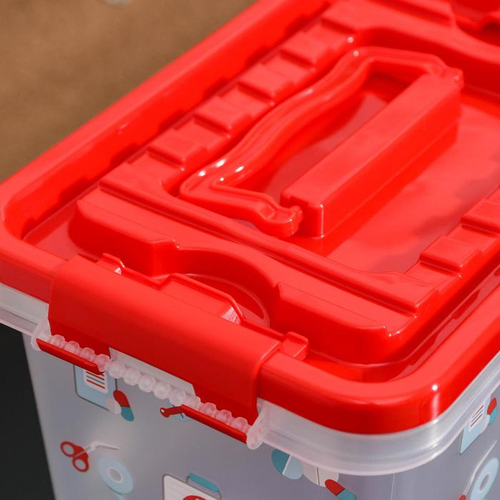 Аптечка «Доктор+», 4 л, прямоугольная, рисунок МИКС Аптечка «Доктор+», 4 л, прямоугольная, рисунок МИКС