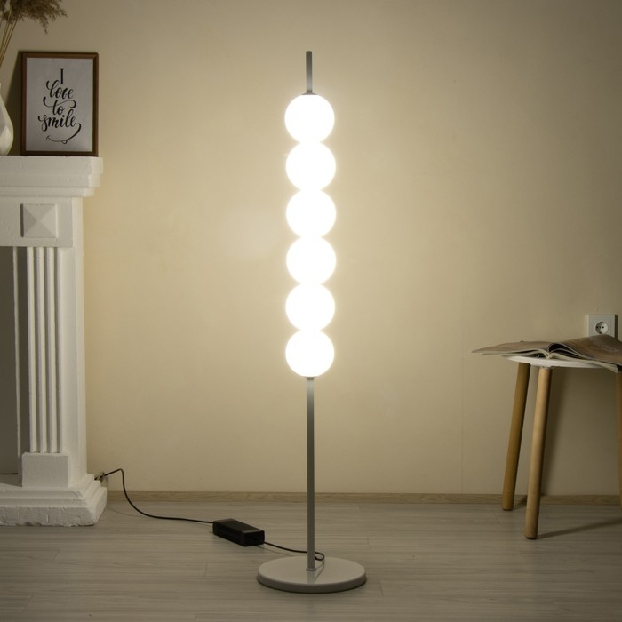 Торшер  Торшер "Тапиока" 6хLED 20Вт 4000К белый 28х28х140см