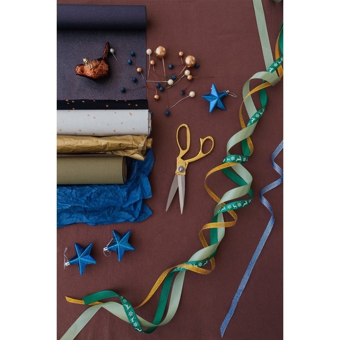 Новый год! Лента атласная «Олени», 15 мм, 23 ± 1 м, цвет зелёный №56 Новый год! Лента атласная «Олени», 15 мм, 23 ± 1 м, цвет зелёный №56