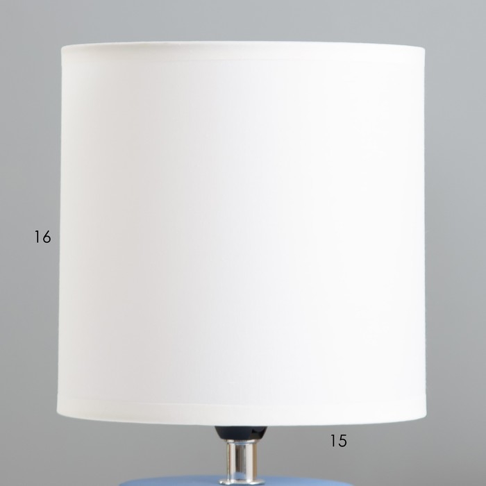 Настольная лампа Настольная лампа "Агата" Е14 40Вт голубой 16х16х31 см RISALUX