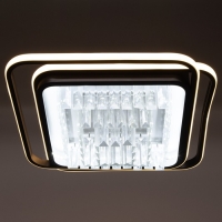 Люстра с ПДУ 1983/2 LED 130Вт 3000-6000К черный 45х45х18 см BayerLux