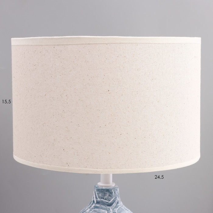 Настольная лампа Настольная лампа "Изольда" Е27 40Вт голубой 25х25х38,5 см RISALUX