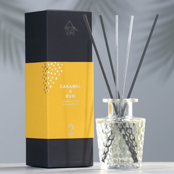 Диффузор ароматический Диффузор ароматический "Premium", 100 мл,карамель и ром