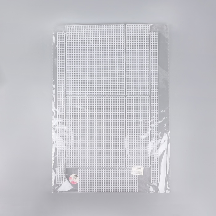 Канва-основа для вышивания шопера, пластиковая, 34 × 54 см, цвет белый